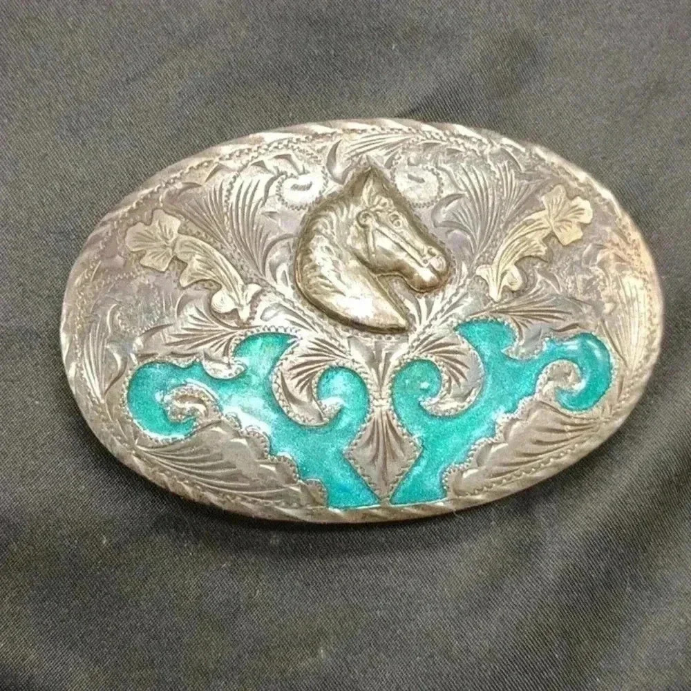 Taxco Sterling Silver Belt Buckle Mexico
